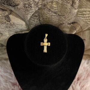 925 Gold Cross Pendant